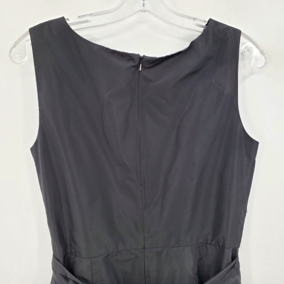 Alex Evenings Black Beaded Waist Formal / Cocktail Dress - Picture 6 of 10